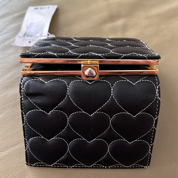 Price Firm!!! NWT! Lovcat Paris Black Leather Bill fold w/ change compartment. - Picture 8 of 13